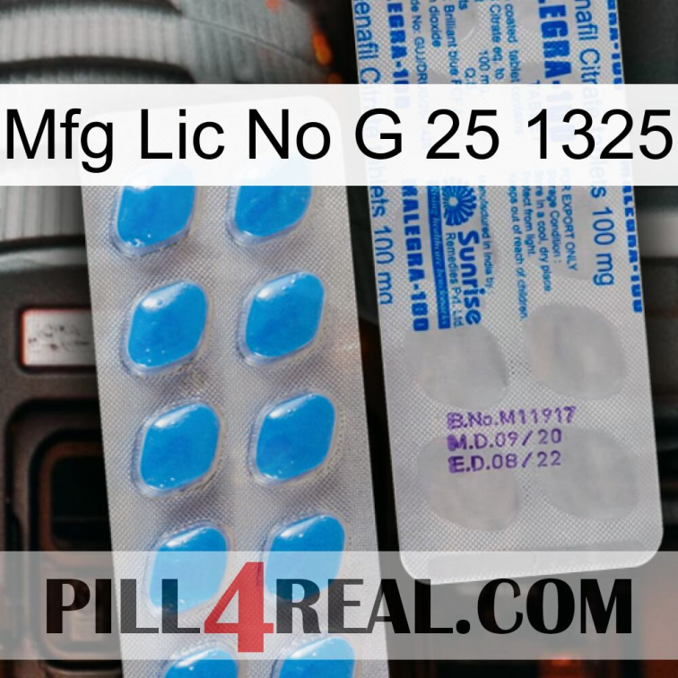 Mfg Lic No G 25 1325 new15